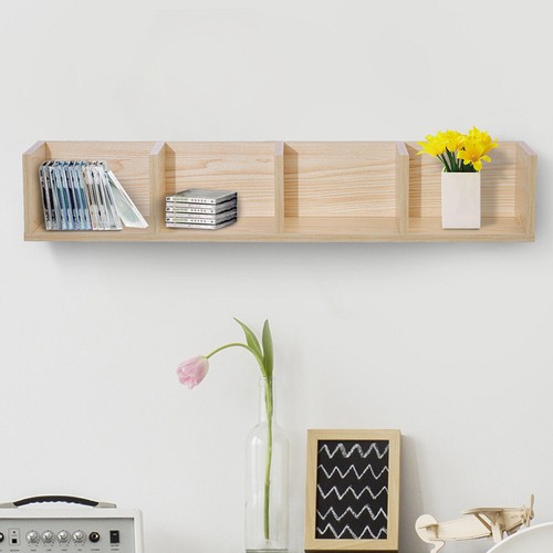 Wooden wall mounted rack 4 - cd,